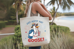 Red White and Goose PNG, Goose PNG Sublimation Design Product Image 4
