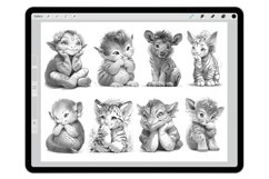 48 Procreate Cute Animals Stamp Brushes Product Image 2