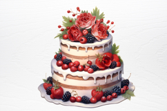 Christmas Cake Sublimation Clipart PNG Product Image 4