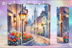 Summer Night Tumbler Sublimation, 20 oz Tumbler Wrap Product Image 5