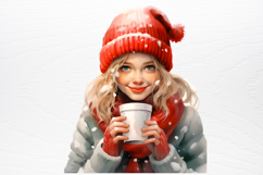 Christmas Little Girl Sublimation PNG Product Image 4