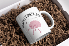 Mentally Checked Out Brain SVG PNG Design | Funny Overwhelme Product Image 3