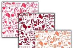 coffee digital papers, Coffee pattern, Coffee background Product Image 3