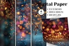 gold glitter Background Wallpaper Sparkles Digital Paper_15 Product Image 1