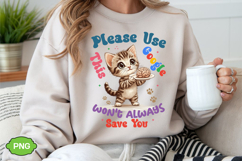 Funny Cat with Sarcastic Quotes, Funny Pet Animal Meme, Puns Product Image 5
