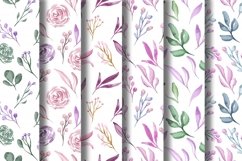 SPRING Watercolor Floral Digital Papers Product Image 4