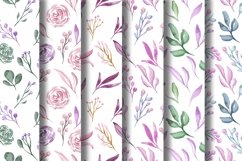 SPRING Watercolor Floral Digital Papers Product Image 4