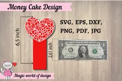 Valentine's Day Gift money cake holder svg Product Image 5