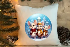 Cozy Christmas Family Animals Clipart , Christmas PNG Product Image 4