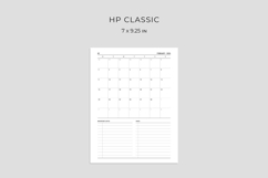 Printable 2026 dated planner in Harry Potter Classic style