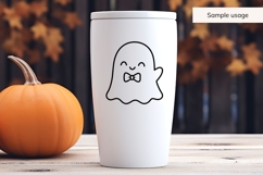 Cute Ghost with Bowtie SVG, Halloween Ghost SVG Product Image 4