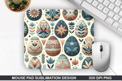 Mouse Pad Sublimation, Easter Bunny Mouse Pad PNG Design Product Image 1