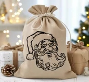 Santa face Christmas svg, png Santa print for Cricut Product Image 7
