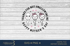 Mom Thanks For Not Swallowing Me SVG|Mother's Day Gift Product Image 4