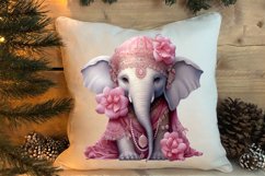 Cute Pink Christmas Animals Clipart Sublimation Product Image 4