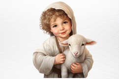 Christmas Baby Jesus Watercolor Clipart PNG Product Image 4