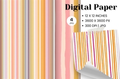 Stripe Pattern Background Gift Wrap Wallpaper Digital Paper Product Image 1