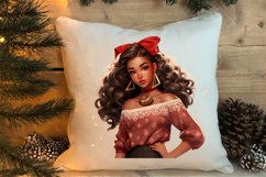 Cute Christmas Little Girl Sublimation Clipart Product Image 4