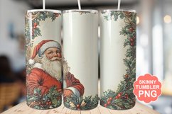 Santa Christmas Tumbler | Christmas Tumbler Wrap Product Image 1