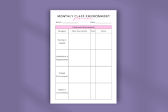 Monthly Class Environment Planner | Classroom Decor Product Image 4