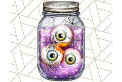 Halloween Monster Clipart PNG, Monsters in Jars, Spooky Png Product Image 4