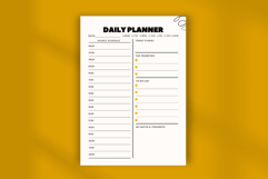 Minimal Daily Planner Template | Editable Canva Layout Product Image 4
