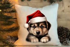 Christmas Peeking Dogs Clipart, Christmas PNG Product Image 4