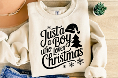 Just a Boy who loves Christmas Svg | Christmas | Shirt Svg Product Image 4