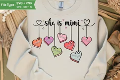 She Is Mimi SVG | Mother Day PNG | Happy Mother's Day SVG Product Image 3