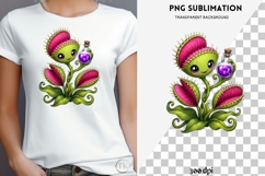 Cute halloween venus flytrap png design for T-shirts Product Image 2