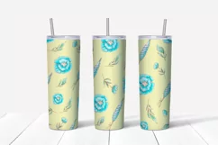 Unicorns sublimation design. Skinny tumbler wrap design. Product Image 4