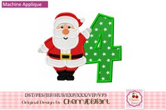 Christmas santa emb Numbers machine embroidery bundle 2193B Product Image 5
