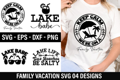 Family Vacation SVG Design - Keep Calm We re on a Family Vac Product Image 1