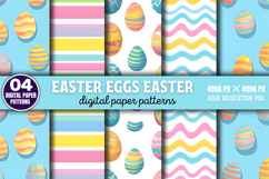 EASTER EGGS PAPER EASTER PATTERN PNG Product Image 1