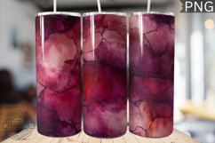 Burgundy Alcohol Ink Tumbler Wrap - High Quality 300 Dpi Product Image 1