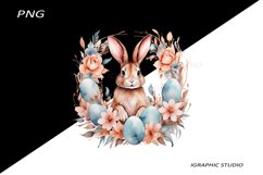 Easter Clipart, Easter Egg Clipart, Easter Bunny Png Product Image 1