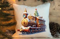 Watercolor Santa Claus Sublimation Clipart, Santa PNG Product Image 4