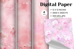 Flower Pattern Background Wallpaper Digital Paper_19 Product Image 1