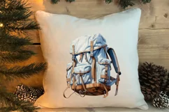 Winter Hiking Clipart Sublimation, Christmas PNG Product Image 4