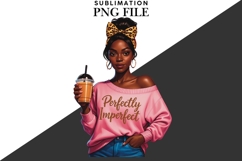 Motivational Melanin woman Sublimation PNG, Graphic Illustra Product Image 4