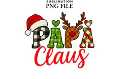 Papa Claus png design for T-shirts Product Image 1