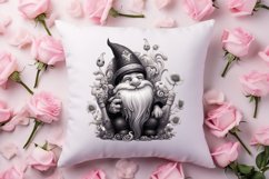 Black Gnome Valentines Day Clipart, Valentines Clipart Product Image 4