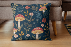 Maximalist Mushroom Tapestry Luxury Paper, Seamless Pattern Product Image 4