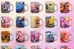 140 Flower Mug Wrap Bundle, Floral Sublimation, Sunflower Product Image 13