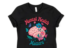 Mental Health Matters svg | Svg Files for Cricut | Shirt Svg Product Image 1