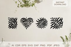 svg file "plant abstraction" is designed to be cut or printe Product Image 2