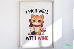 Funny Animals Wine Clipart PNG Product Image 2