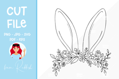 Easter SVG Line Art Cut File Product Image 1