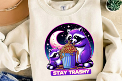 Stay Trashy Sublimation, Funny Raccoon Png Product Image 4