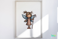 Whimsical Blue Christmas Clipart Product Image 2